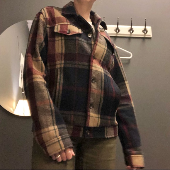 ZARA PLAID JACKET - Picture 1 of 12